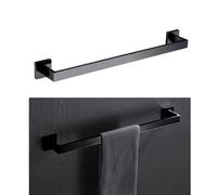 Ensemble de matériel de salle de bain, acier inoxydable, porte-serviettes noir, 001fb