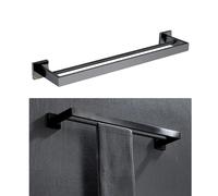 Ensemble de matériel de salle de bain, acier inoxydable, porte-serviettes noir, 002FB