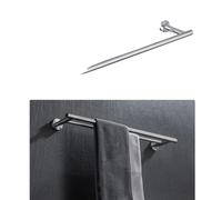 Ensemble de matériel de salle de bain, acier inoxydable, porte-serviettes noir, 002YW