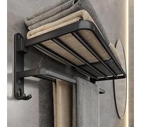 Ensemble de matériel de Salle de Bain, Réglable Porte-Serviettes Acier Inoxydable 304 Anneau à Serviette, Distributeur de Papier hygiénique, Accessoire de Salle de Bain (Type 2)