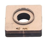 Ensemble de matrices de coupe en cuir rond, Scrapbook Backossing Day Die, Dies en bois, forme ronde, acier en alliage, 40 mm de diamètre, idéal pour le papier bricolage en