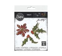 Sizzix Die Set 8PK Seasonal Sketch by Ensemble de Matrices Thinlits, Lot de 8 Croquis saisonniers par Tim Holtz, 665579, Acier au Carbone, Multicolor, Taille Unique