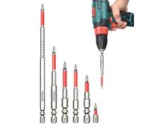 Ensemble de mèches magnétiques de haute puissance, Kit de 6 antichoc pour tournevis, Antidérapant Multifonction Pour Construction Menuiserie Plomberie Et Électricité Travail Des Métaux Toiture