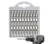 Ensemble de mèches pour béton,Kit D'outils Magnétiques De 10 Pièces | Ensemble D'De Tournevis À Chocs,pour Métal Acier Inoxydable Aluminium Bois Laiton Maison Passionnés Bricolage Amis