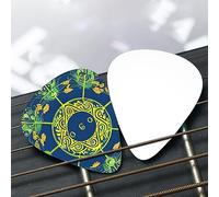Ensemble de médiators à motif totem Yin Yang (fin/moyen/épais), largement compatible avec tous les types d'instruments à cordes