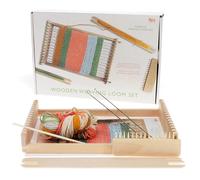 Ensemble de métier à tisser en bois Rex London Multicolore 19,5X29,2X4,6 cm