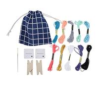 Ensemble de métier à tisser pour tablette avec fil à broder navette pour loisirs créatifs