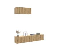Ensemble de meuble TV mural 3 pcs chêne artisanal