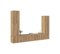 Ensemble de meuble TV mural 4 pcs chêne artisanal, meuble TV, meuble multimédia, console TV, meuble hifi, centre de 3329218