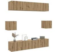 Ensemble de meuble TV mural 6 pcs chêne artisanal chêne G