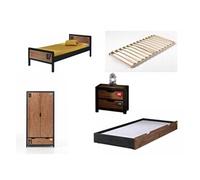 Ensemble De Meubles 'alex' Armoire 2 Portes Noir