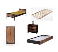 Ensemble De Meubles 'alex' Armoire 2 Portes Noir