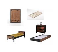 Chambre Complète Enfant 5P ""Alex II"" Marron & Noir