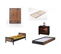 Ensemble De Meubles Alex Avec Armoire Noir