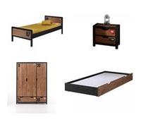 Ensemble de meubles 'Alex' avec grande armoire Marron G