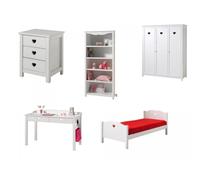 Vipack Chambre complète enfant Amori 5 pièces Blanc