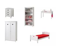 Chambre Complète Enfant 5P "Amori II" Blanc