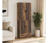 Ensemble de Meubles avec étagère 2 pcs Bois d'ingénierie Mobilier patio vidaXL v