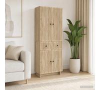 vidaXL Ensemble de Meubles 2 pcs 66 x 34,5 x 90 cm Bois d'ingénierie, Ensemble de Meubles d’extérieur stylés, Repas en Patio, détente Polyvalente pour Petits espaces et balcons