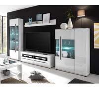Ensemble De Meubles Cantara 4 Pièces Mur De Médias 290Cm Blanc 440941