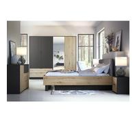 Ensemble de Meubles Chambre complète MELODY - Armoire, Lit Coffre, Tables de Nuit et Commode