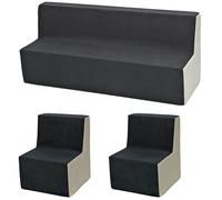 Ensemble de meubles chambre enfant: 2xfauteuil+canapé, jeu confort repos 6