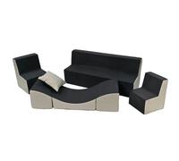 Ensemble de meubles chambre enfant: 2xfauteuil+canapé+pouf dépliant, jeu repos