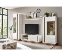 Ensemble De Meubles Clair 4 Pièces Blanc Brillant Chêne Petit Fils 24542812