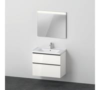 Duravit D-Neo Vasque avec meuble bas et miroir, DE011302222,