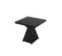 Ensemble De Meubles De Bar Industriels Modernes, Canapés Sectionnels en Acier Inoxydable Noir, Chaises Et Table Carrée for Salon Tendance, Club, Restaurant, Bistro, Café, Décoration(E)