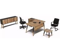 Ensemble de meubles de bureau Bureau Aménagement de table Ensemble de bureau d'angle 3 pièces