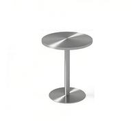 Ensemble de meubles de café en acier inoxydable de style industriel - Tabouret rond, chaise, banc, table d'appoint pour restaurant, bistro, café, bar, salle à manger, hôtel
