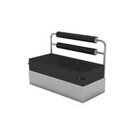 Ensemble de meubles de café en acier inoxydable de style industriel - Tabouret rond, chaise, banc, table d'appoint pour restaurant, bistro, café, bar, salle à manger, hôtel