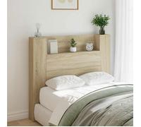 Ensemble de meubles de chambre (hors lit) Vidaxl Cabinet de Tête de Lit avec LED Sonoma 120 x 16,5 x 103,5 cm