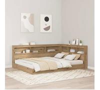Ensemble de meubles de chambre (hors lit) Vidaxl Tête de lit de rangement avec étagère chêne artisanal 160 cm
