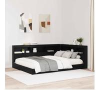 vidaXL Tête de lit de rangement Chêne noir 160 cm Bois d'ingénierie