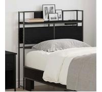 Ensemble de meubles de chambre (hors lit) Vidaxl Tête de lit de rangement Chêne noir 75 cm Bois d'ingénierie