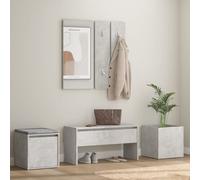 Ensemble de Meubles de Couloir Blanc Bois d'Ingénierie Entrée Salon vidaXL