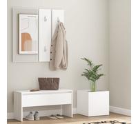 Ensemble de Meubles de Couloir Chêne Fumé Bois d'Ingénierie Entrée vidaXL
