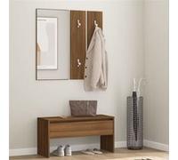 Ensemble de meubles de couloir Chêne marron Bois d ingénierie Marron G