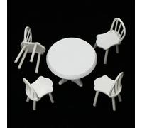 Ensemble De Meubles De Cuisine, Diorama, Chaises De Table, Décor De Scène De Vie, Échelle 1/20-Générique