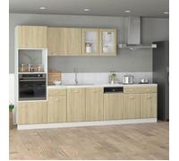Ensemble de meubles de cuisine - vidaXL - Lyon - Chêne Sonoma - 7 pièces