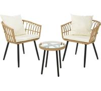 Ensemble de meubles de jardin 2 chaises et table + coussins KO-X67000050