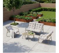 Ensemble de meubles de jardin Kivanta 5 pièces beige