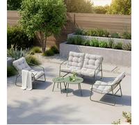 Ensemble de meubles de jardin Kivanta 5 pièces vert clair