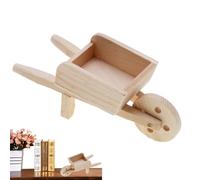 Ensemble De Meubles De Maison De Poupées | Accessoires De Meubles Miniatures En Bois | Statue De Chariot Minuscule Avec Des Détails Réalistes, Mini Kit De Décoration De Maison Pour Salon Chambre D