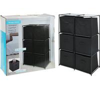 Ensemble de Meubles de Rangement Modulaires à Compartiments et Étagères, Facile à Déplacer, 30 x 30 cm par Caisson, Lot de 6