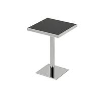 Ensemble De Meubles De Restaurant Industriel Moderne en Acier Inoxydable, Canapé Modulaire en Forme De U, Guéridon Carré, Chaises Noires Minimalistes, Sièges De Salle À Manger Commerciaux(H)