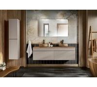 Ensemble de meubles de salle de bain 160Cm avec lavabo, miroir et armoire