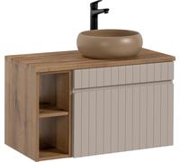 Ensemble de meubles de salle de bains 80 cm avec plan de travail et lavabo Wiki